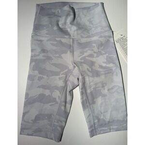 Lululemon 🍋 Wunder Under HR Short 10" *Jac Women's Size 2 Camo Alpine/White NEW